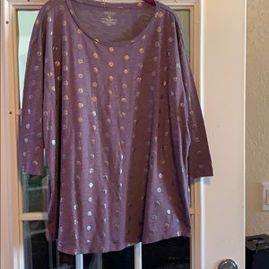 NWT Sonoma shirt with 3/4” sleeves